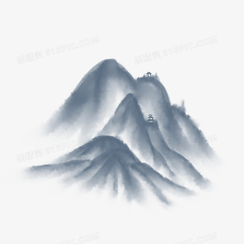 唯美中国风高山仙家