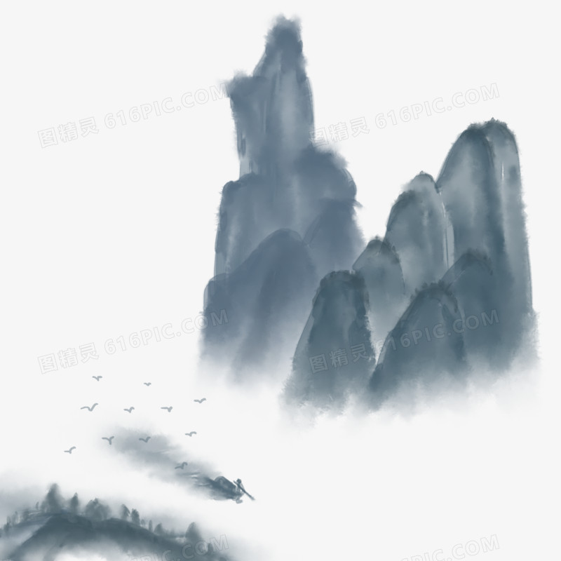 唯美中国风险峰如林