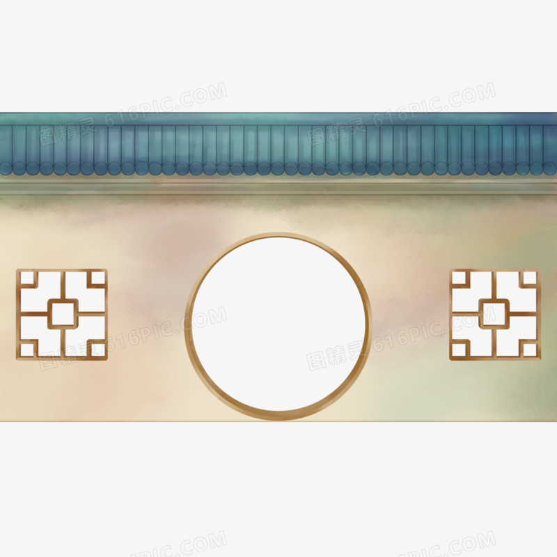 中国风古建筑唯美墙院窗口