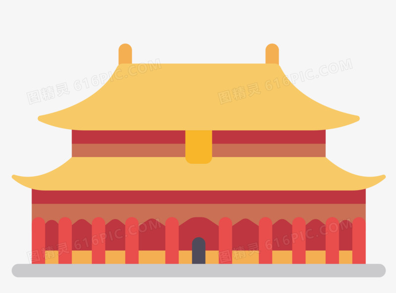 天安门矢量卡通素材