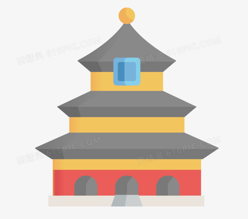 北京天坛矢量素材