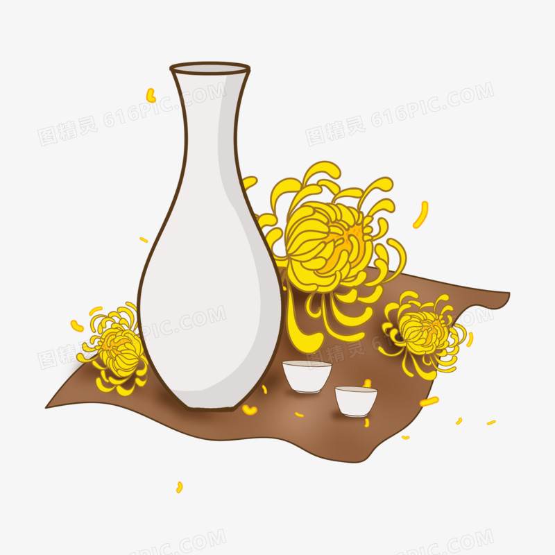 重阳节传统节日插画