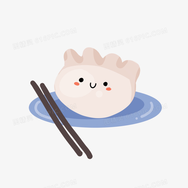造型水饺节气饺子图精灵为您提供可爱冬至节气卡通水饺元素免费下载