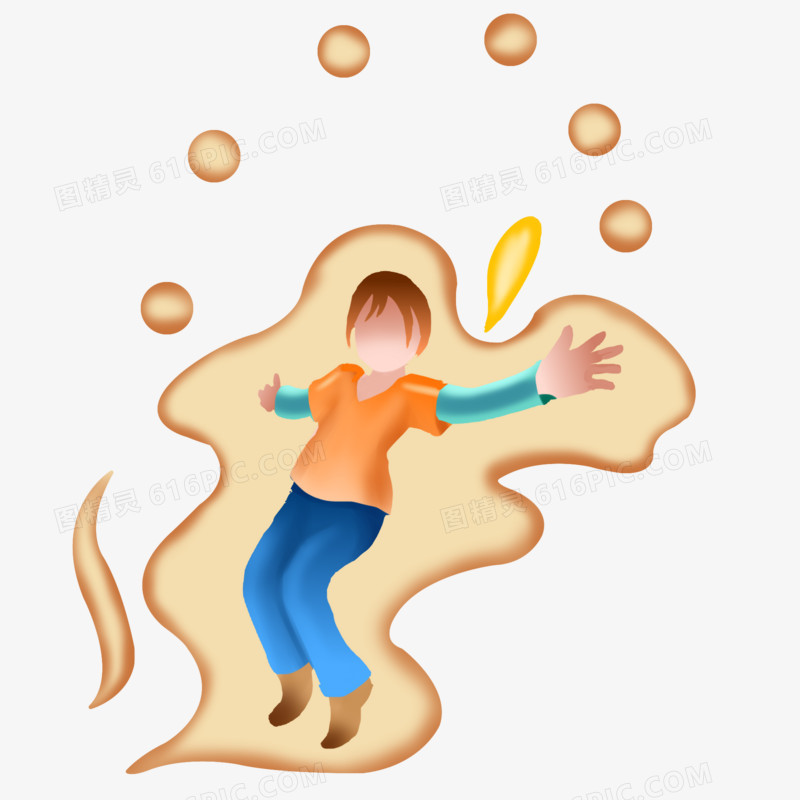 手绘波普扁平渐变素材