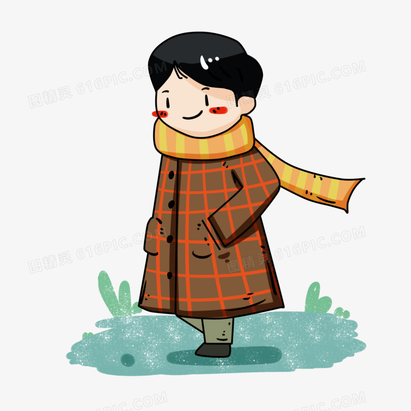 冬季保暖复古男孩