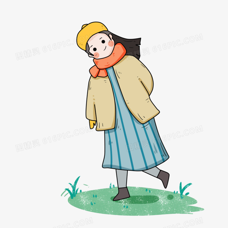 冬季时尚保暖女孩