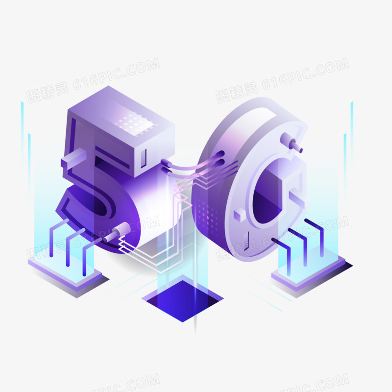 5G时尚设计卡通图案