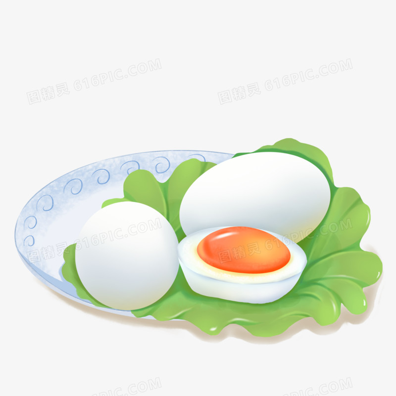 手绘食物鸡蛋免扣元素