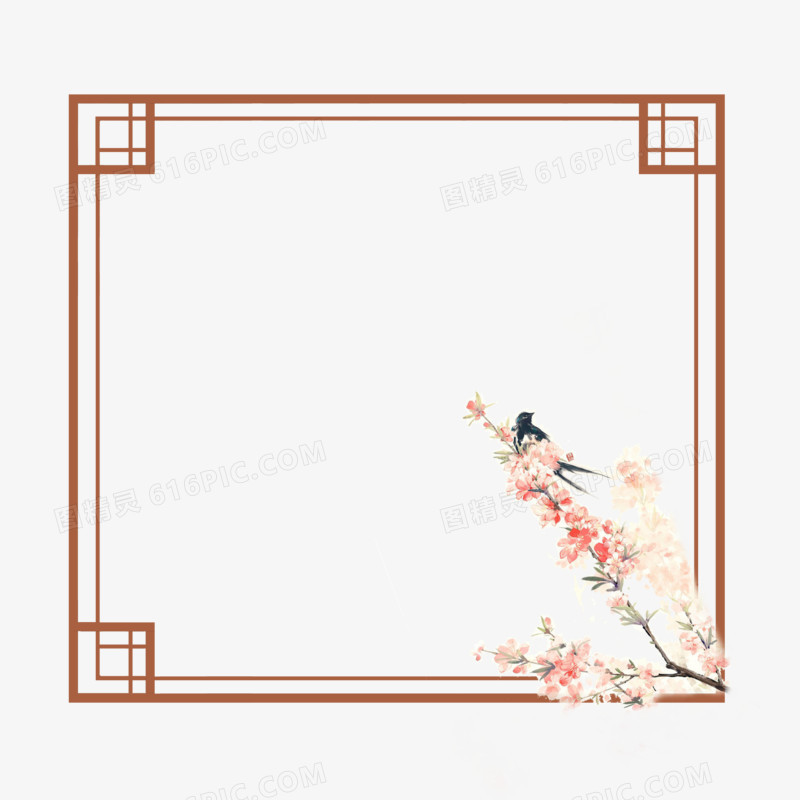 春天燕子窗框合成素材图片免费下载 Png素材 编号158ixnpn8 图精灵