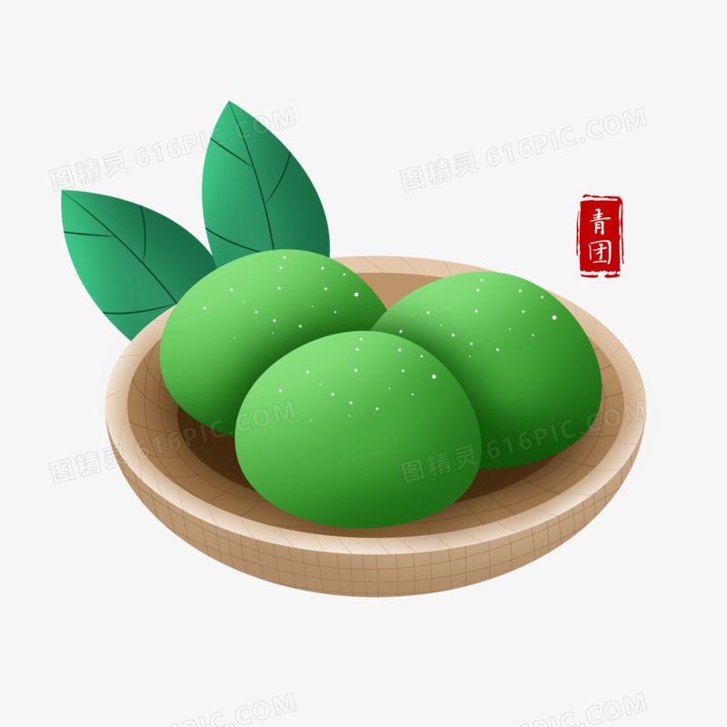 清明节传统绿色美食青团2