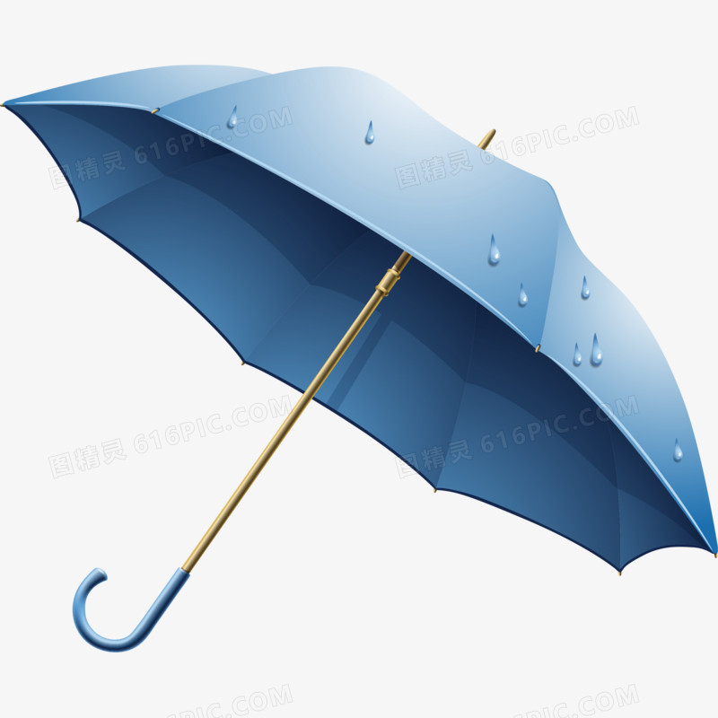 卡通矢量谷雨雨伞元素