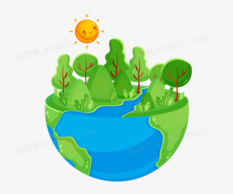保护地球地球日元素