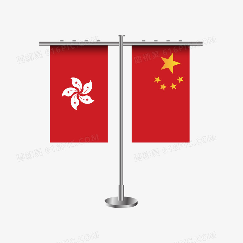 中国香港旗帜元素 