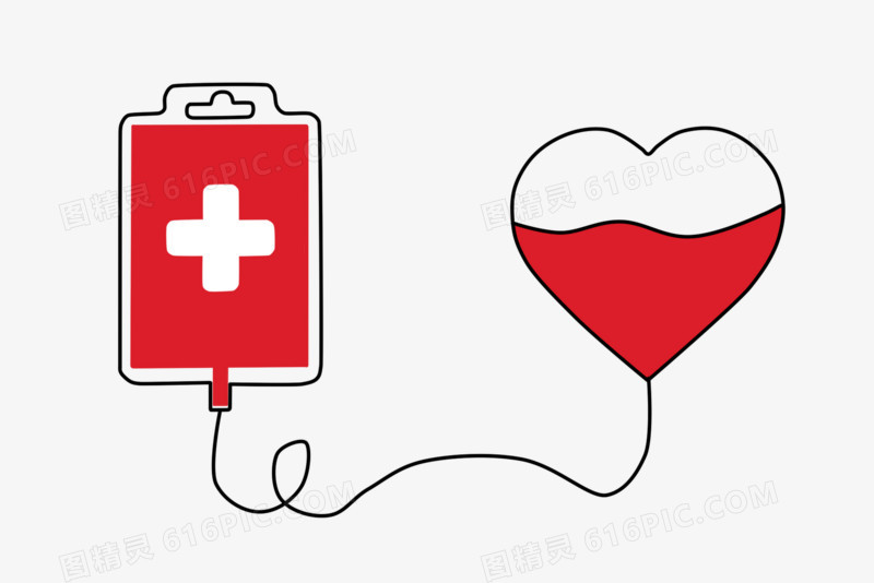 献血献爱心图标元素