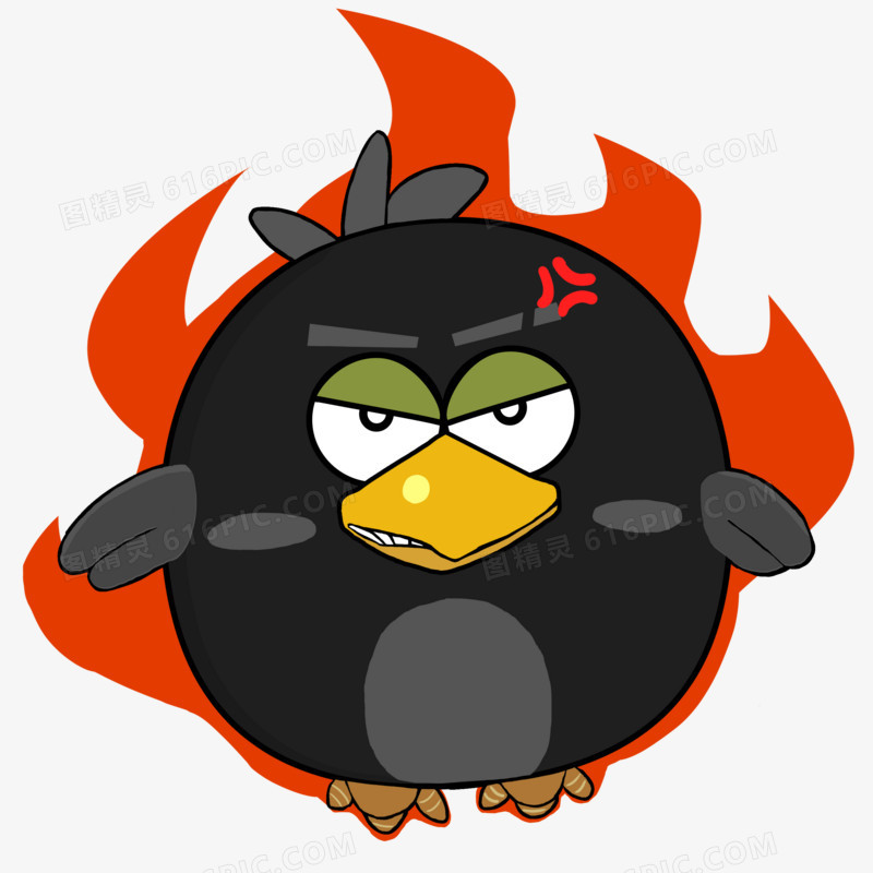 黑色小鸟愤怒元素