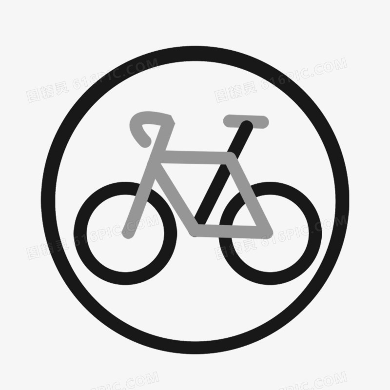 运动健身自行车图标素材