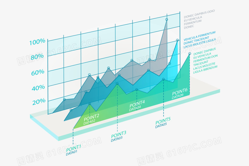 3d立体图表折线对比图ppt元素图片免费下载_png素材_9