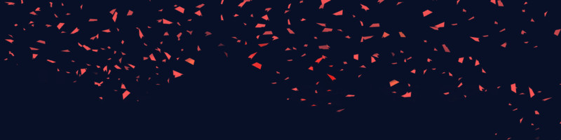 红色满天飞舞漂浮的礼花彩纸装饰元素