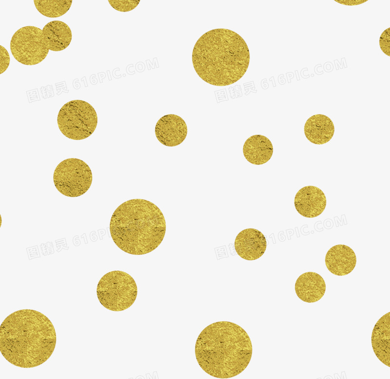 金黄色素材  金色圆点