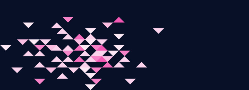 粉红三角形漂浮几何体漂浮装饰