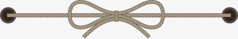 手绘棕色麻绳图标