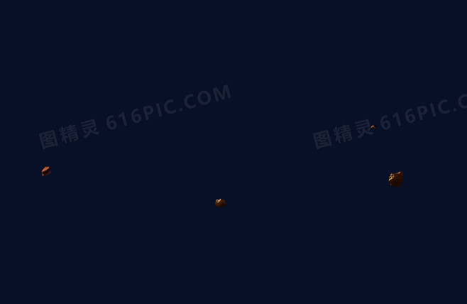 几粒土块漂浮土块