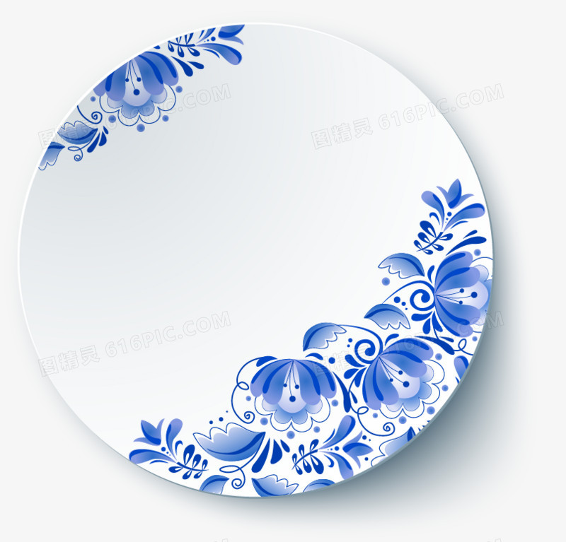 中国风青花瓷盘子碟子