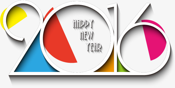 2016创意字体设计新年快乐