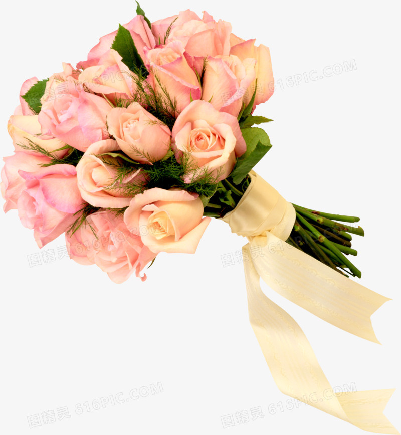 鲜花psd素材抽象鲜花图片素材  精美粉色玫瑰花