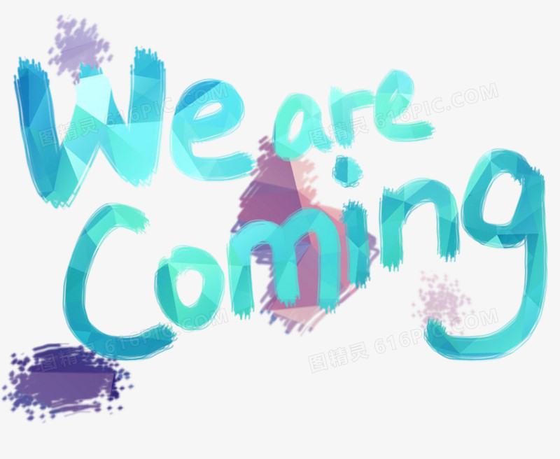 WeAreComing字体设计