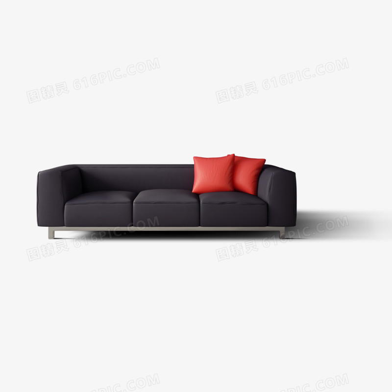 黑色现代沙发