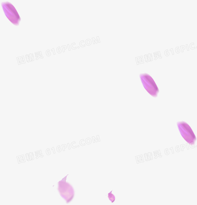 粉紫色飘落花瓣