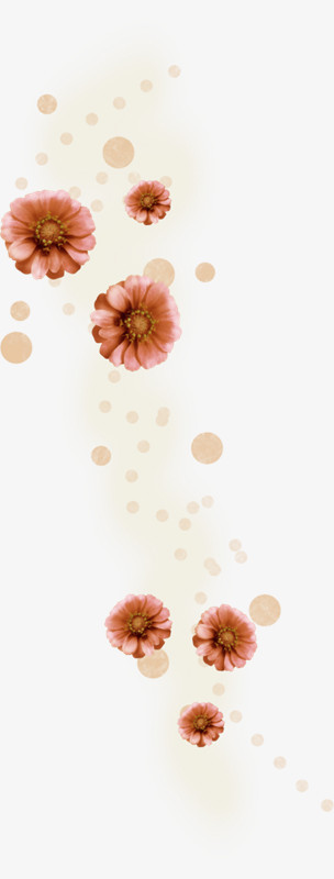 粉红花瓣漂浮