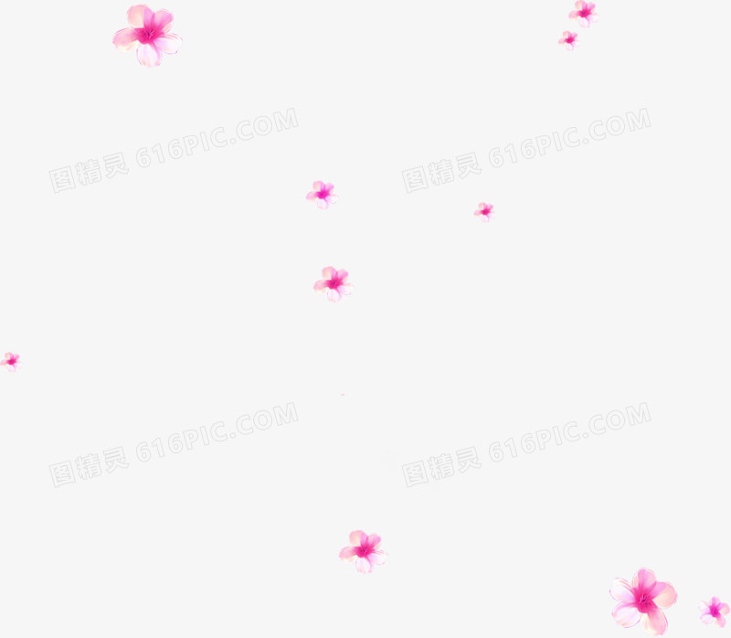 粉色花卉海报背景七夕情人节