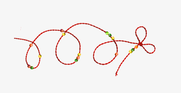 绳子红色绳子喜庆绳子装饰