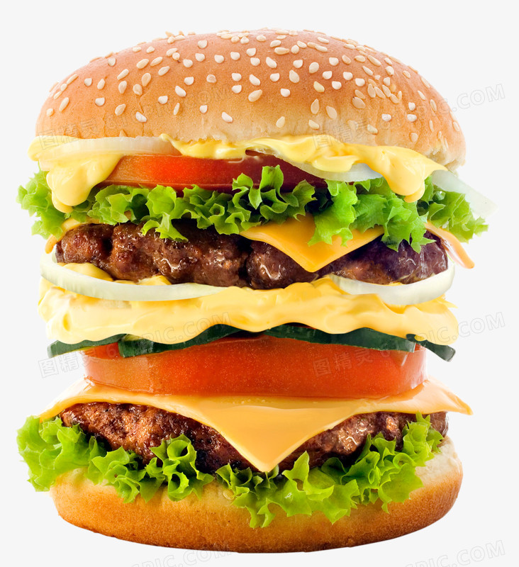 汉堡矢量美食汉堡pngai矢量多层牛肉汉堡pngai汉堡png芝麻汉堡图案png