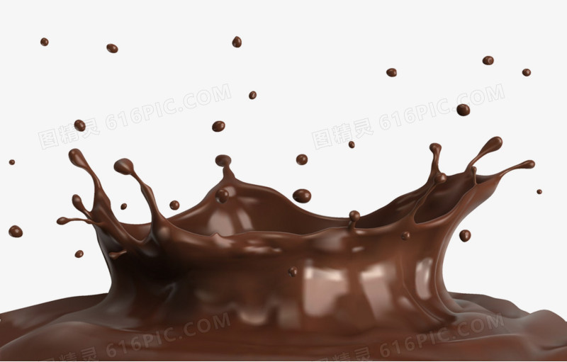 卡通巧克力素材巧克力图片素材  巧克力滴喷溅
