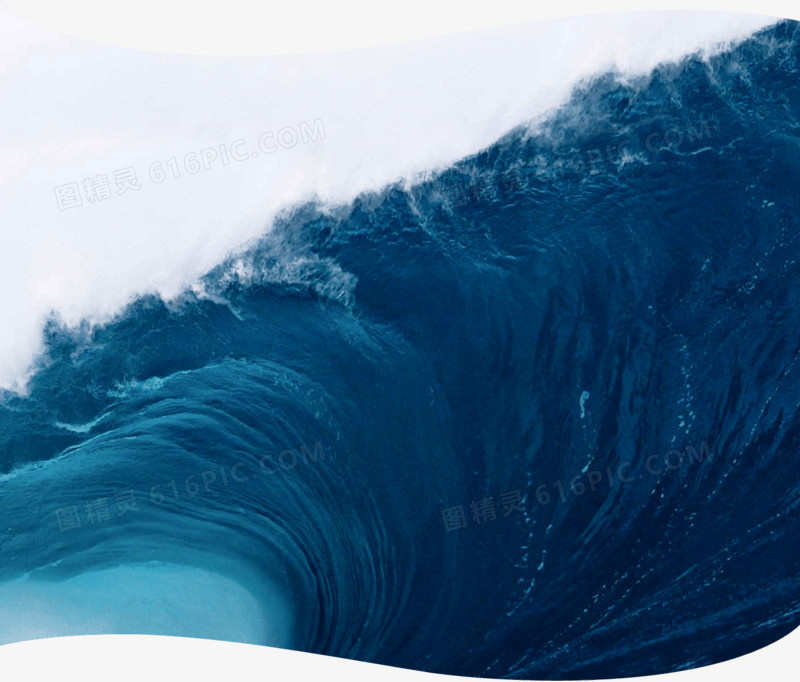 蓝色海水漩涡海报