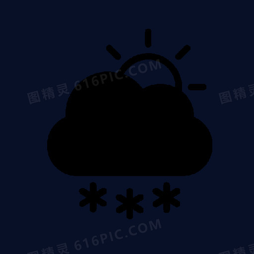 大雪天气符号图标