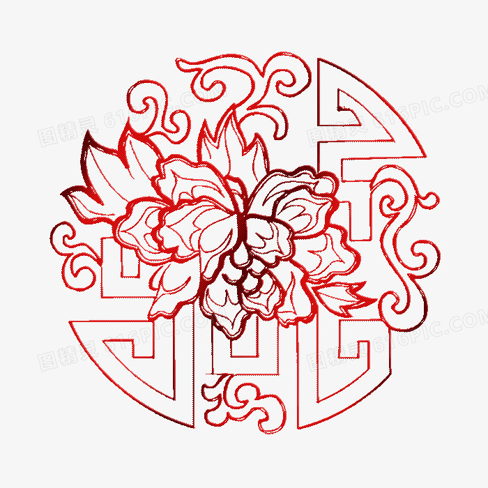 中式古典花纹背景