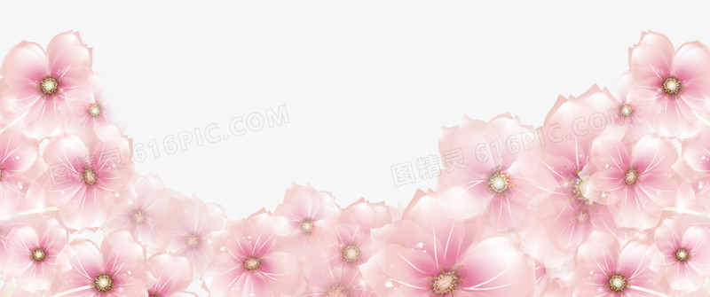 3.8女神节粉色花朵