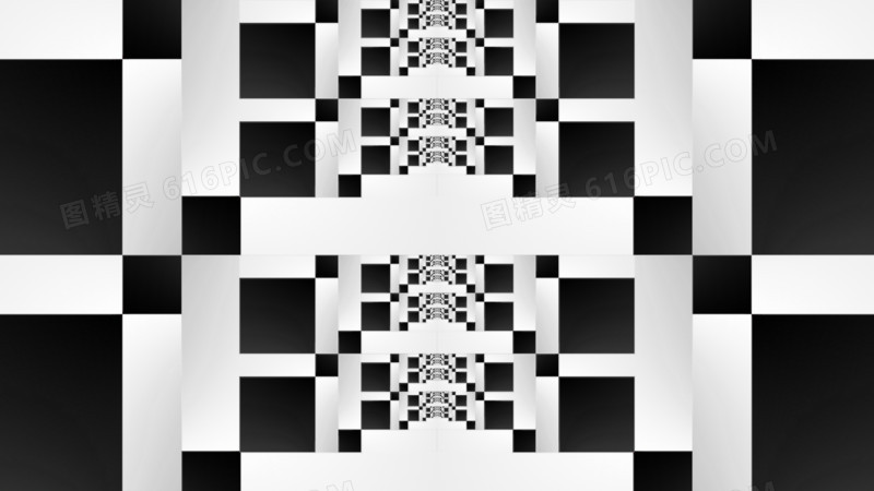 黑白色方块抽象壁纸