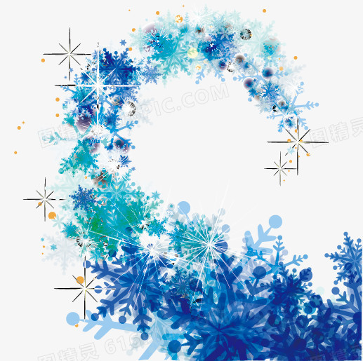 梦幻冰雪花纹