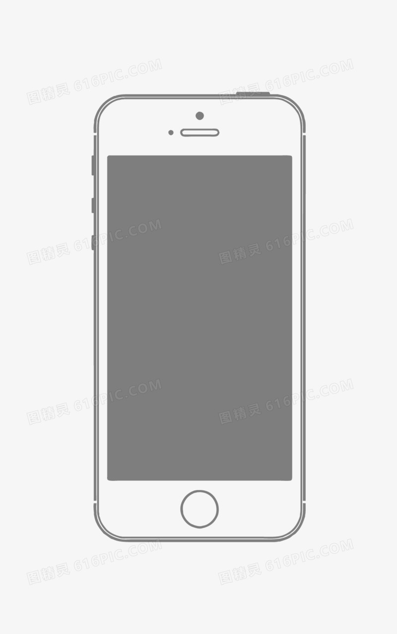 矢量iphone手机线框素材