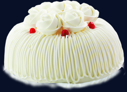 白色玫瑰蛋糕七夕情人节