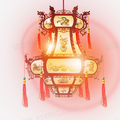 中秋节高清多图层素材 灯笼