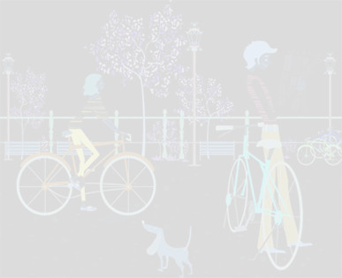自行车与情侣海报背景七夕情人节