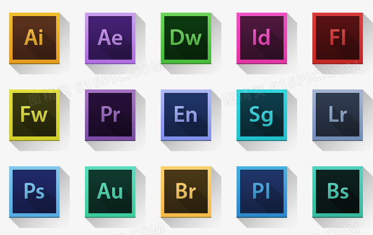 Adobe公司软件图标
