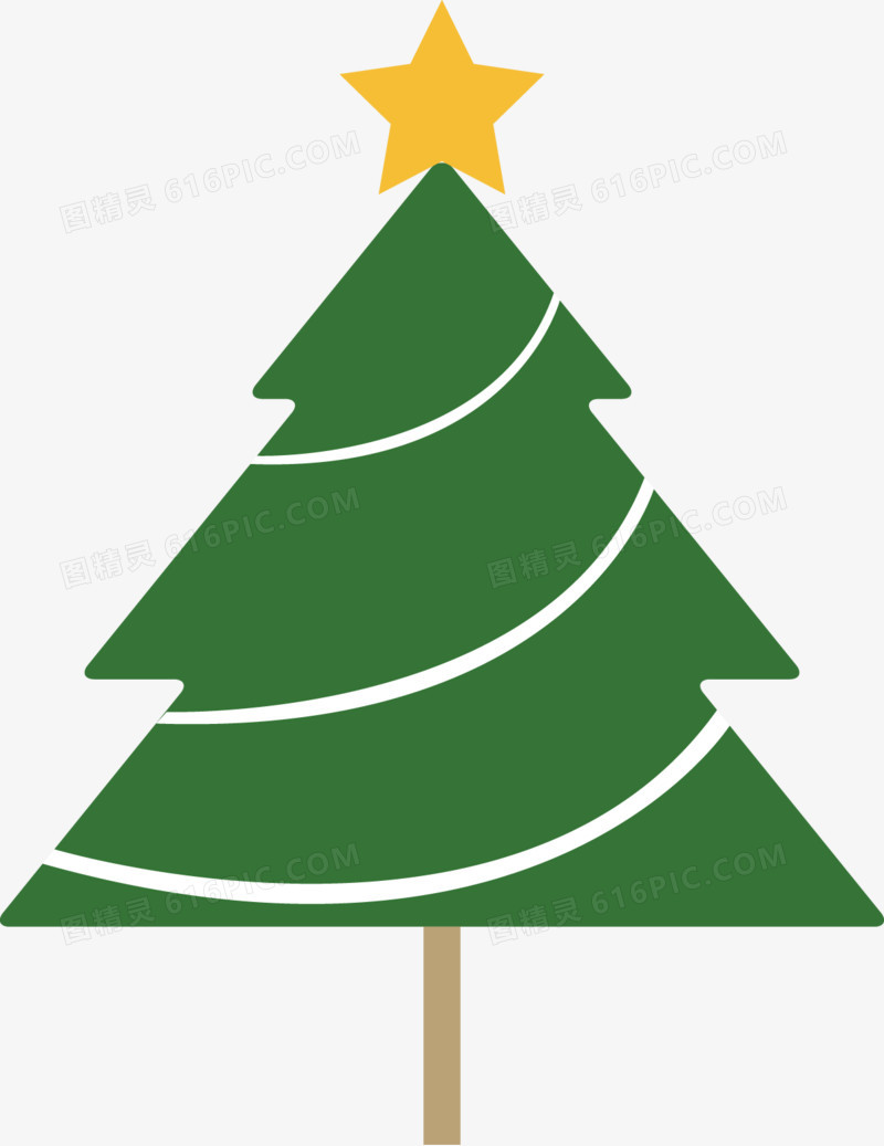 矢量创意设计冬季圣诞树图