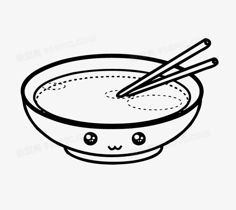 关键词:简笔画儿童黑白手绘涂鸦装饰筷子碗可爱图精灵为您提供卡通